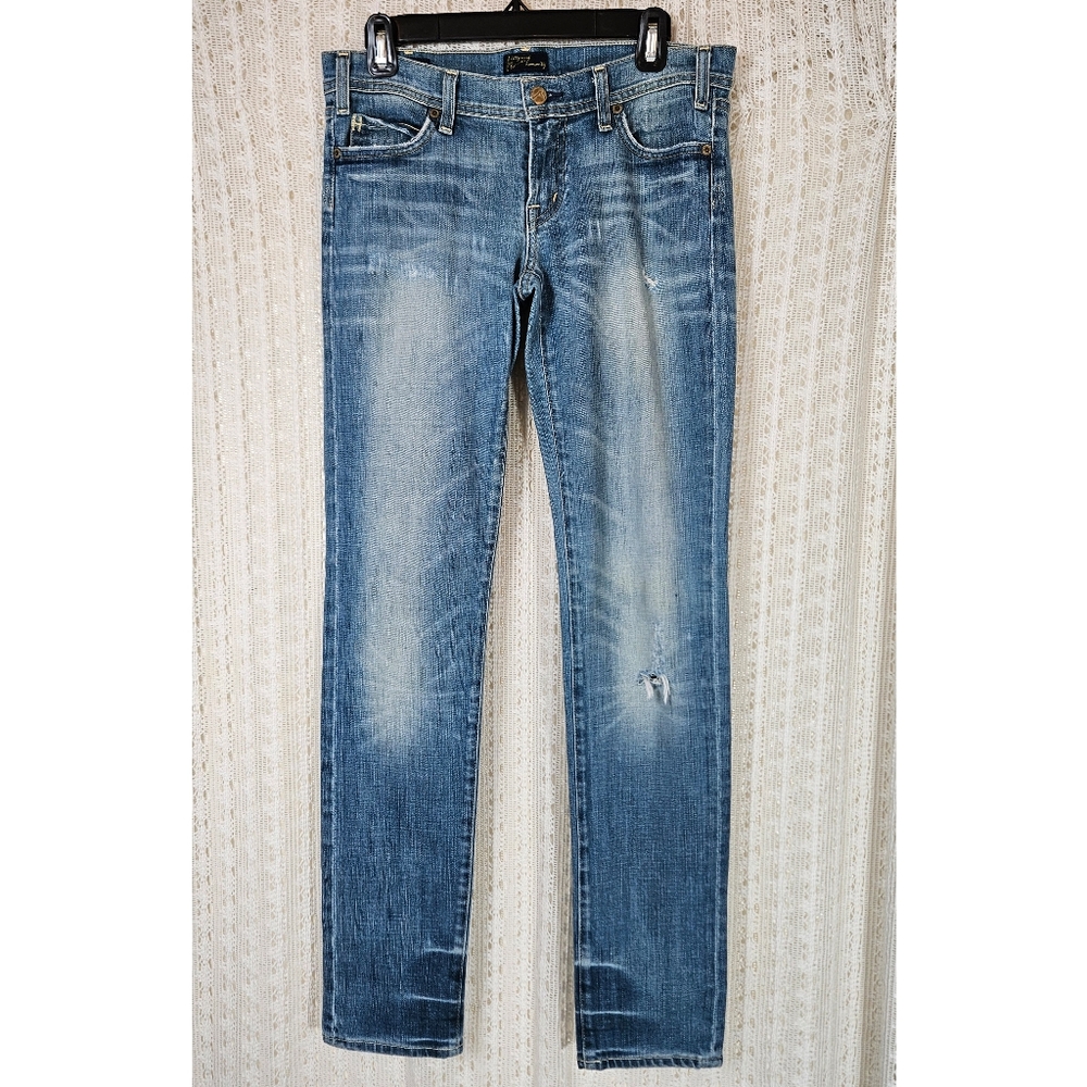 Citizen of Humanity Avedon #133 Stretch Low Waist Ripped Skinny Jeans Size 29
